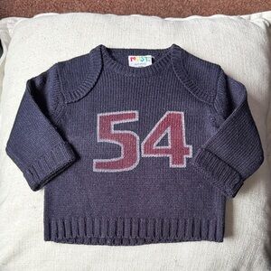 Must Have Navy and Burgundy Kids Sweater